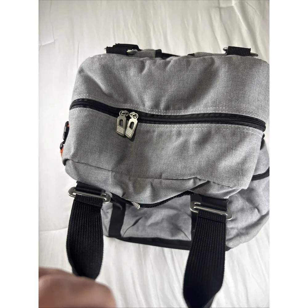 Super Bowl XLIX BackpackGray CanvasOrange Interior Feb 2015 Patriots Vs Seahawks
